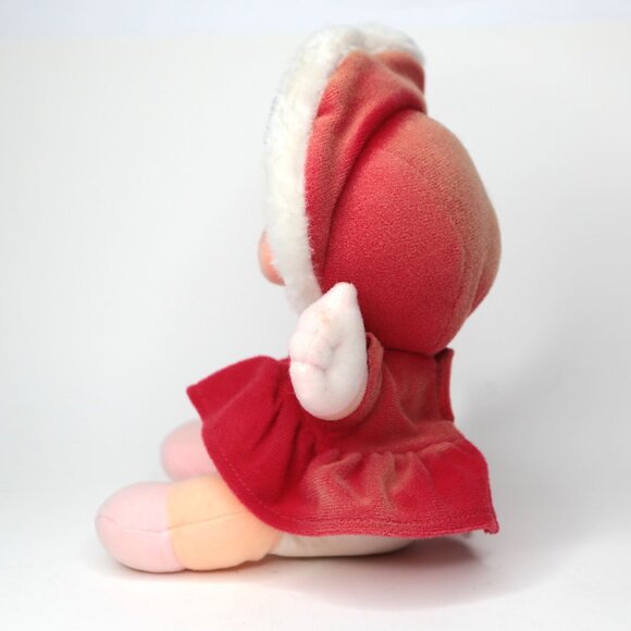 Vintage 1987 Baby Miss Piggy Muppets Plush Toy Christmas Stuffed Animal - Picture 5 of 10